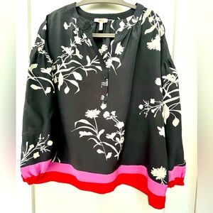 Joie silk peasant top